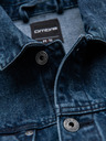 Ombre Clothing Pánska džínsová bunda katána s praním - modrá V4 OM-JADJ-0219 Ombre Clothing