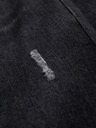 Ombre Clothing Pánske džínsové nohavice s odretím REGULAR FIT - čierne V2 OM-PADP-0241 Ombre Clothing