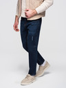 Ombre Clothing Pánske džínsové nohavice REGULAR FIT - tmavo modré V4 OM-PADP-0241 Ombre Clothing