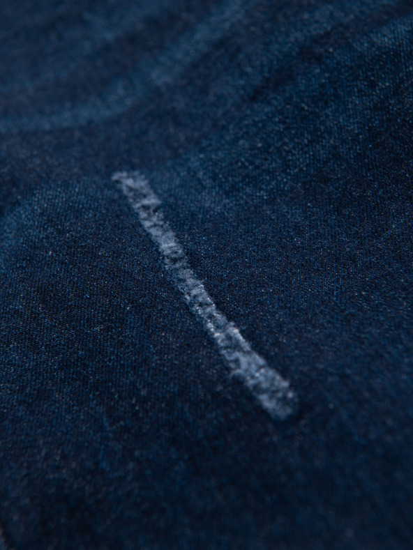 Ombre Clothing Pánske džínsové nohavice REGULAR FIT - tmavo modré V4 OM-PADP-0241 Ombre Clothing