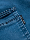 Ombre Clothing Pánske džínsové nohavice so šnúrkou v pase - modré V1 OM-PADJ-0242 Ombre Clothing