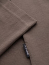 Ombre Clothing Pánske bavlnené tričko s potlačou vrecka - tmavo olivovo zelené V1 OM-TSPT-0227 Ombre Clothing