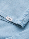 Ombre Clothing Pánska džínsová košeľa s vreckami na cvočky - svetlo modrá V1 OM-SHDS-0210 Ombre Clothing