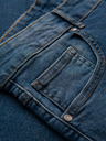 Ombre Clothing Pánske džínsové nohavice REGULAR FIT s ostrihnutím - tmavo modré V2 OM-PADP-0254 Ombre Clothing