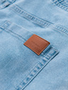 Ombre Clothing Pánske džínsové nohavice JOGGERS s pracím efektom - svetlo modré V1 OM-PADJ-0267 Ombre Clothing