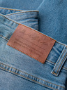 Ombre Clothing Pánske džínsové nohavice SLIM FIT s ostrihnutím - svetlo modré V1 OM-PADP-0255 Ombre Clothing