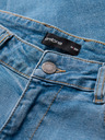 Ombre Clothing Pánske džínsové nohavice SLIM FIT s ostrihnutím - svetlo modré V1 OM-PADP-0255 Ombre Clothing