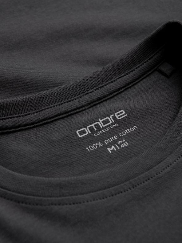 Ombre Clothing Pánske tričko s dlhým rukávom bez potlače - mix 2 ks Z43 Ombre Clothing