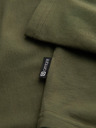 Ombre Clothing Pánsky roláik s dlhým rukávom - tmavo olivovo zelený V4 OM-LSCL-0130 Ombre Clothing