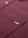 Ombre Clothing Pánske polo tričko s ozdobnými gombíkami - bordó V6 S1744 Ombre Clothing