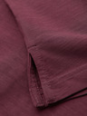 Ombre Clothing Pánske polo tričko s ozdobnými gombíkami - bordó V6 S1744 Ombre Clothing