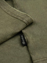 Ombre Clothing Pánske tričko s pracím efektom - olivové V4 OM-TSWT-0116 Ombre Clothing