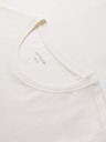 Ombre Clothing Pánske bavlnené tričko s grafickou potlačou - biele V1 OM-TSPT-0246 Ombre Clothing