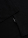 Ombre Clothing Pánske bavlnené tričko LOOSE FIT s okrúhlym výstrihom - čierne V1 OM-TSBC-0267 Ombre Clothing