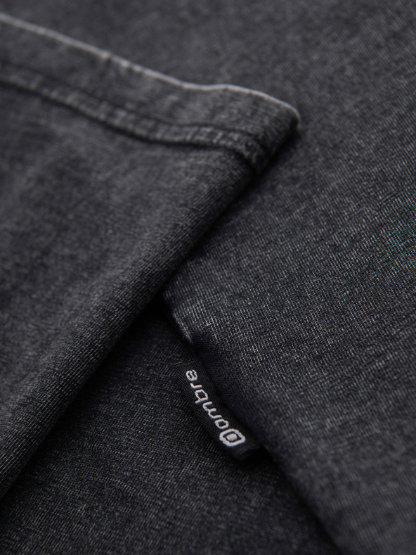 Ombre Clothing Pánske tričko s pracím efektom - čierne V1 OM-TSWT-0116 Ombre Clothing