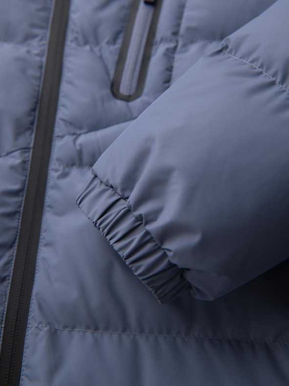 Ombre Clothing Pánska zateplená prešívaná bunda s raglánovými rukávmi - faded purple V6 OM-JAHP-0302 Ombre Clothing