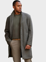 Ombre Clothing Pánský ľahký jednoradový kabát - grafitovo khaki V6 OM-COWC-0104 Ombre Clothing