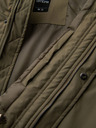 Ombre Clothing Pánska klasická dlhá bunda parka - olivová V3 OM-JAPJ-0313 Ombre Clothing