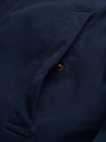 Ombre Clothing Elegantná pánska parka s vreckami a kapucňou - tmavo modrá V2 OM-JAPJ-0287 Ombre Clothing