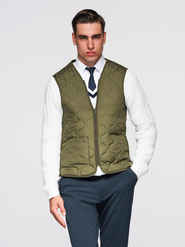 Ombre Clothing Pánsky dlhý jednoradový kabát s golierom a podšívkou - tmavo modrý V3 OM-COWC-0135 Ombre Clothing