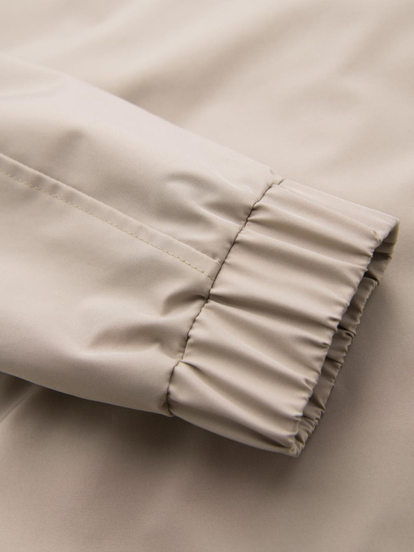 Ombre Clothing Pánska funkčná prechodná bunda s kapucňou - béžová V3 OM-JANP-0225 Ombre Clothing