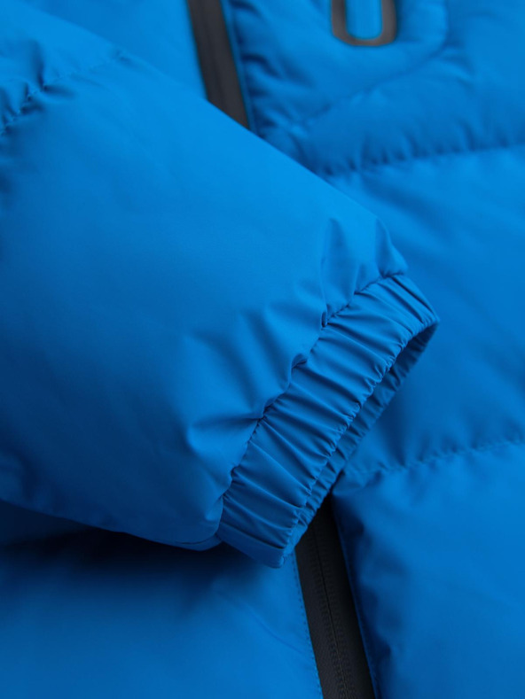 Ombre Clothing Pánska zateplená prešívaná bunda s raglánovými rukávmi - modrá V2 OM-JAHP-0302 Ombre Clothing