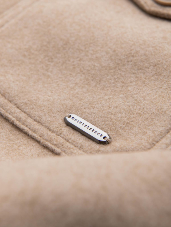 Ombre Clothing Pánska košeľová bunda - béžová V1 OM-JANP-0291 Ombre Clothing