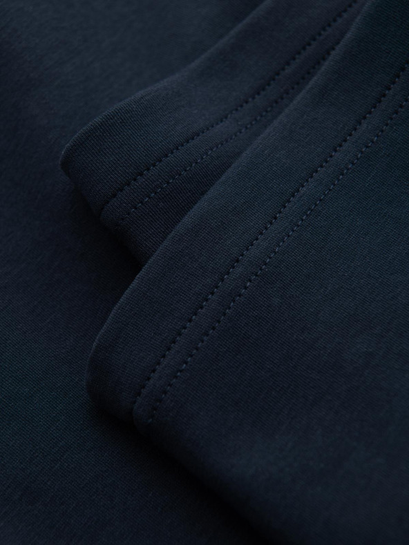 Ombre Clothing Pánske tepláky s rovnou nohavicou a gumovými detailami - tmavo modré V2 OM-PASK-0281 Ombre Clothing