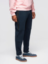 Ombre Clothing Pánske tepláky s rovnou nohavicou a gumovými detailami - tmavo modré V2 OM-PASK-0281 Ombre Clothing