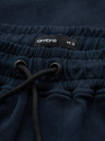 Ombre Clothing Pánske tepláky s rovnou nohavicou a gumovými detailami - tmavo modré V2 OM-PASK-0281 Ombre Clothing