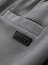 Ombre Clothing Pánske tepláky s rovnou nohavicou a gumovými detailami - sivé V3 OM-PASK-0281 Ombre Clothing