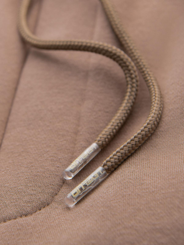 Ombre Clothing Klasické unisex tepláky so žebrovanými manžetami - hnedé V16 OU-PSBC-0100 Ombre Clothing