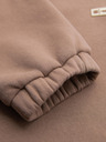 Ombre Clothing Klasické unisex tepláky so žebrovanými manžetami - hnedé V16 OU-PSBC-0100 Ombre Clothing