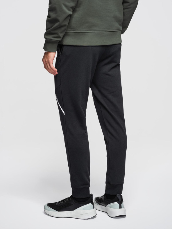 Ombre Clothing Pánske tepláky joggers - čierne V2 OM-PASK-0280 Ombre Clothing