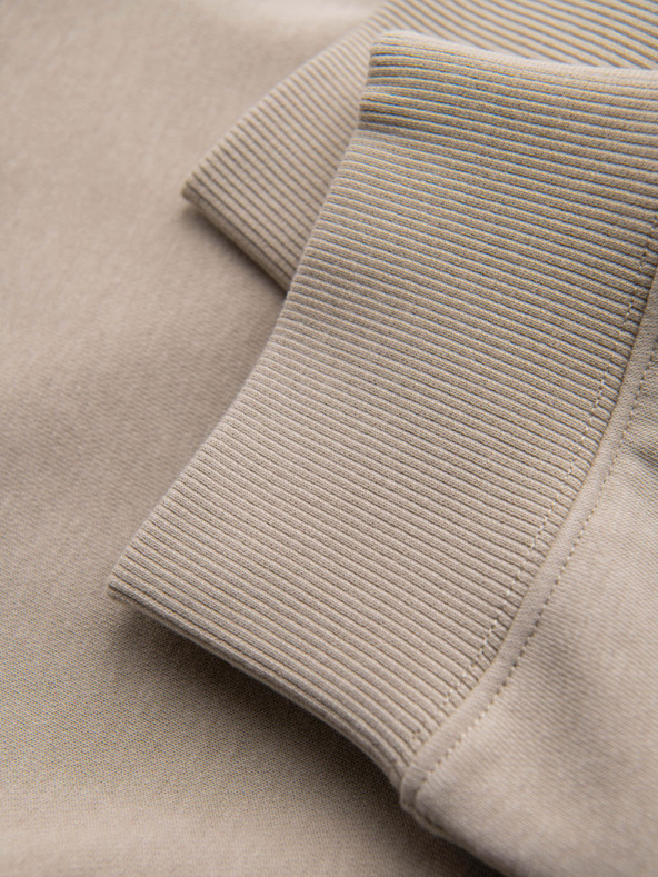 Ombre Clothing Pánske tepláky jogger - béžové V3 OM-PASK-0280 Ombre Clothing