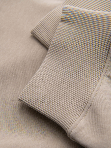 Ombre Clothing Pánske tepláky jogger - béžové V3 OM-PASK-0280 Ombre Clothing