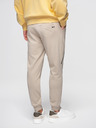 Ombre Clothing Pánske tepláky jogger - béžové V3 OM-PASK-0280 Ombre Clothing