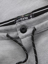 Ombre Clothing Pánske pletené nohavice s pružným pásom - svetlo sivé V1 OM-PACP-0116 Ombre Clothing