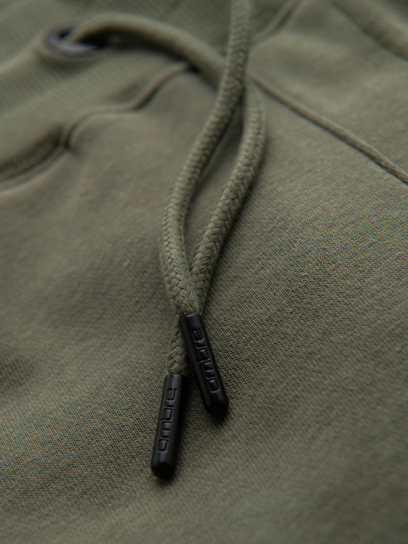 Ombre Clothing Pánske tepláky joggers - olivové V4 OM-PASK-0280 Ombre Clothing