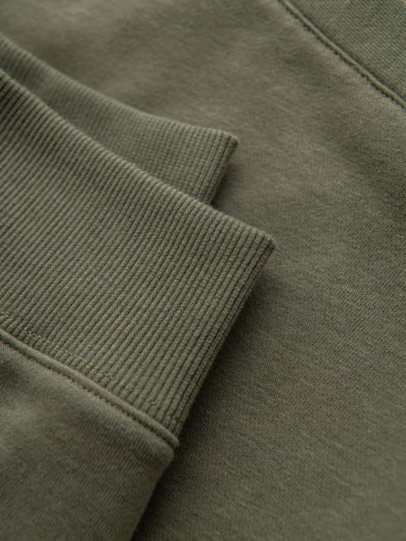 Ombre Clothing Pánske tepláky joggers - olivové V4 OM-PASK-0280 Ombre Clothing