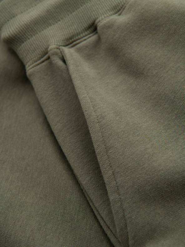 Ombre Clothing Pánske tepláky joggers - olivové V4 OM-PASK-0280 Ombre Clothing