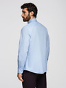 Ombre Clothing Pánska klasická bavlnená košeľa REGULAR - modrá V1 K699 Ombre Clothing