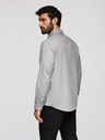 Ombre Clothing Pánska košeľa klasického regular fit strihu - sivá V1 K694 Ombre Clothing