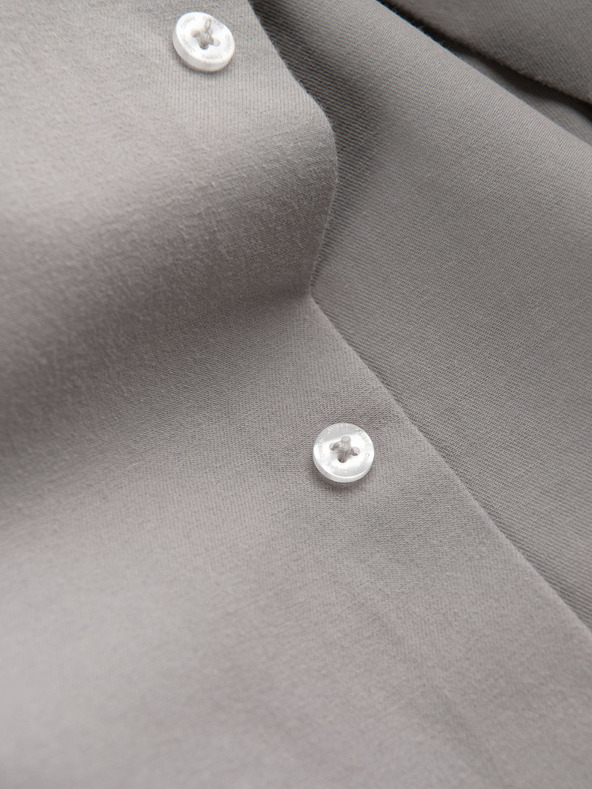 Ombre Clothing Pánska košeľa klasického regular fit strihu - sivá V1 K694 Ombre Clothing