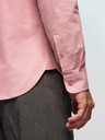 Ombre Clothing Pánska bavlnená košeľa REGULAR FIT s vreckom - ružová V3 K700 Ombre Clothing