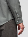 Ombre Clothing Pánska košeľa klasického regular fit strihu - khaki V4 K694 Ombre Clothing
