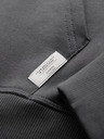 Ombre Clothing Pánska mikina s vreckom na bruchu, výšivkou a kapucňou - grafitová V2 OM-SSNZ-0241 Ombre Clothing