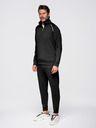 Ombre Clothing Pánska tepláková súprava mikina so stojačekom + nohavice jogger - čierna V1 Z117 Ombre Clothing