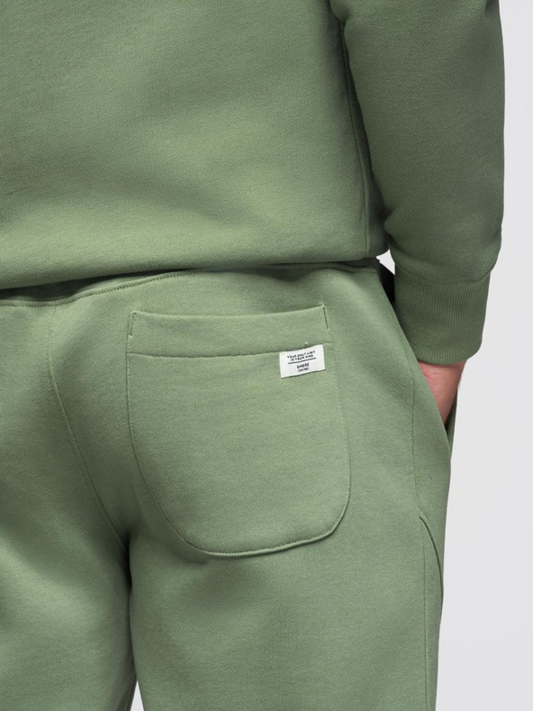 Ombre Clothing Pánska tepláková súprava mikina s kapucňou + nohavice jogger - svetlo zelená V3 Z119 Ombre Clothing