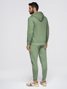 Ombre Clothing Pánska tepláková súprava mikina s kapucňou + nohavice jogger - svetlo zelená V3 Z119 Ombre Clothing